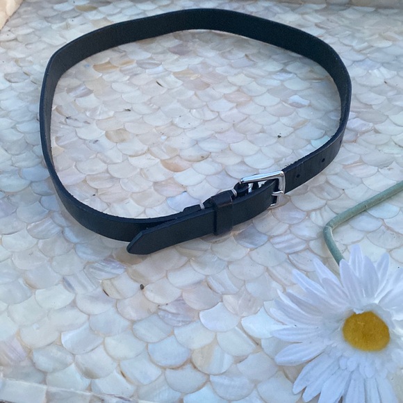 Coach Accessories - Coach black/silver genuine leather belt
